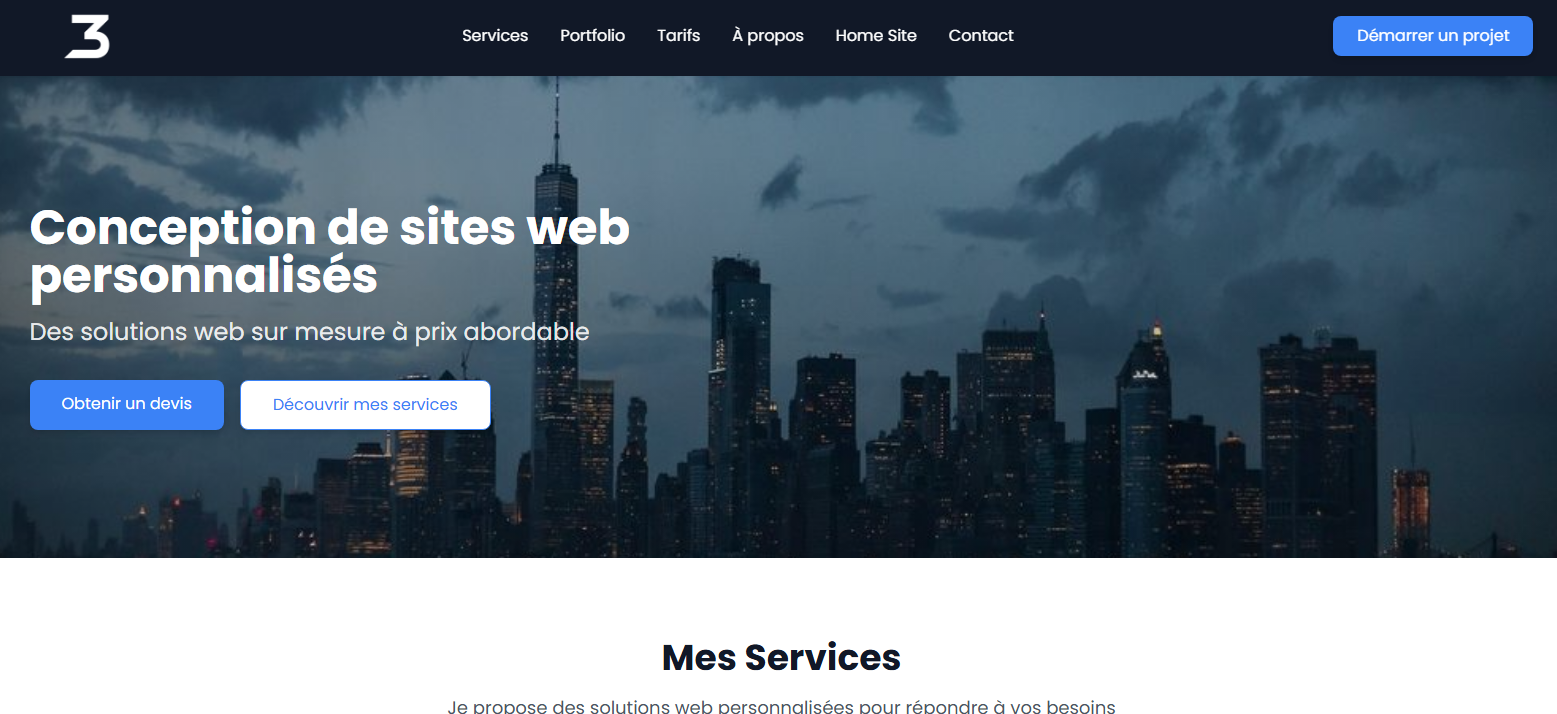 Salut !Je travaille en ce moment sur mon site web dédié à mes services.