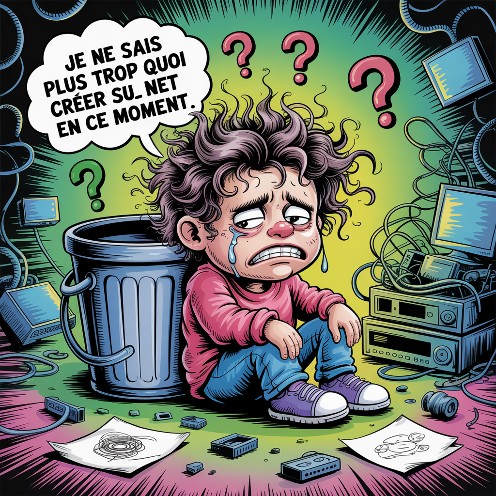 Je ne sais plus trop quoi créer sur le net en ce moment.