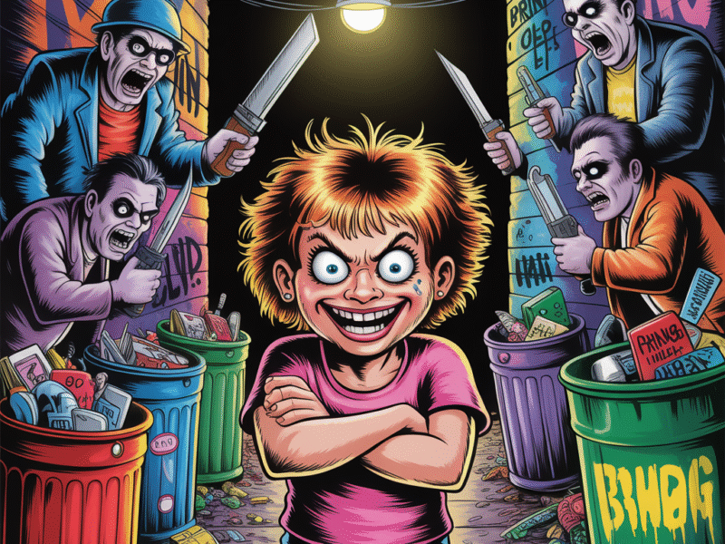 Traquée par quatre tueurs en série. Mais attention, elle ne se laisse pas faire