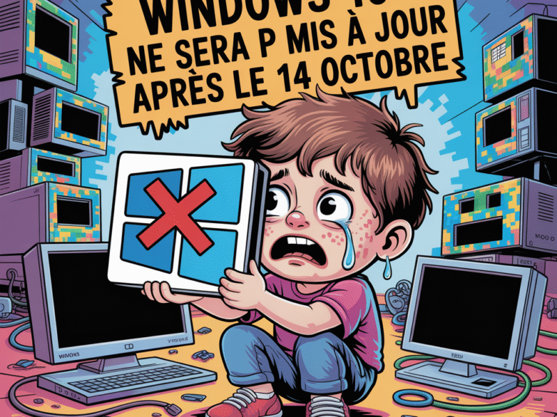 Windows 10 ne sera plus mis à jour après le 14 octobre