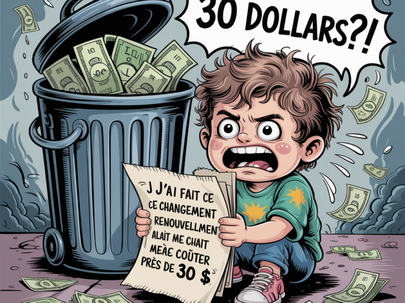 Ça me fait un peu de peine, mais j’essaie quelque chose de différent