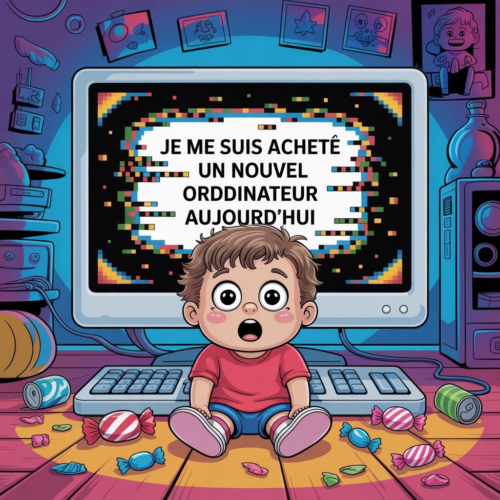 Je me suis acheté un nouvel ordinateur aujourd’hui