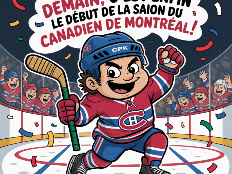 Demain, c’est enfin le début de la saison du Canadien de Montréal !