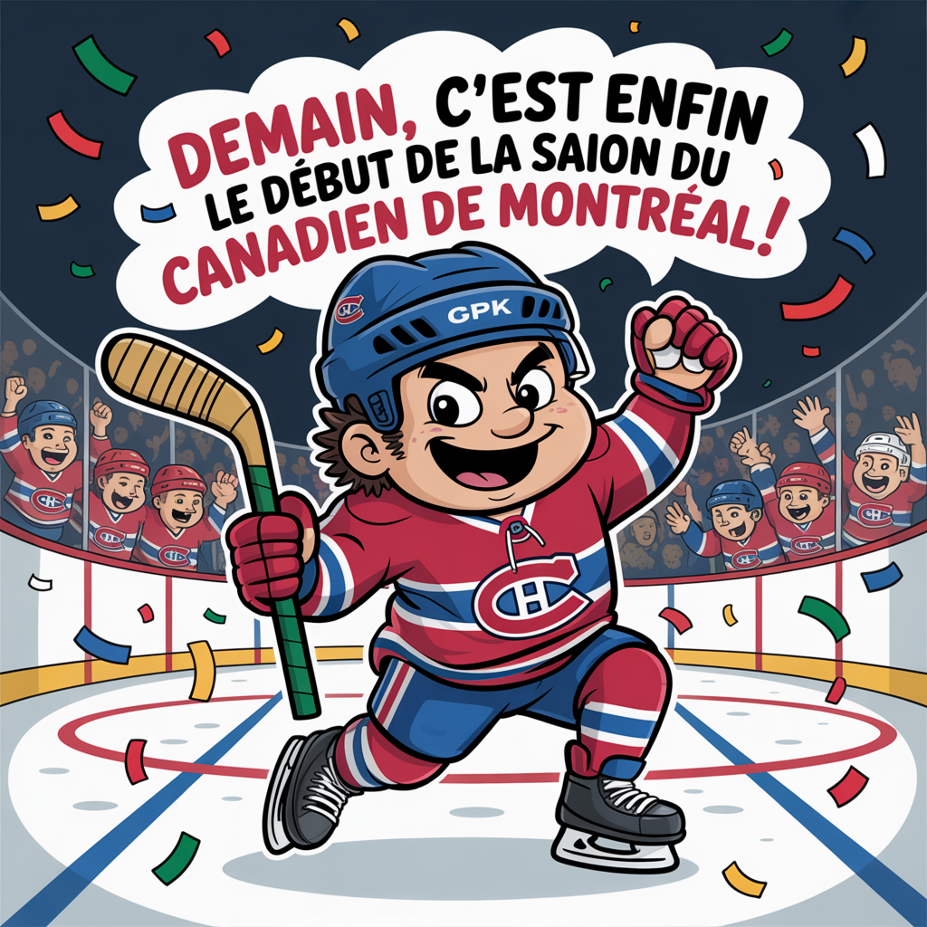 Demain, c’est enfin le début de la saison du Canadien de Montréal !