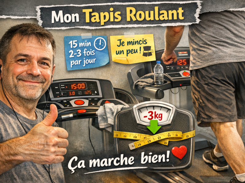 Petit récapitulatif de mon achat de tapis roulant