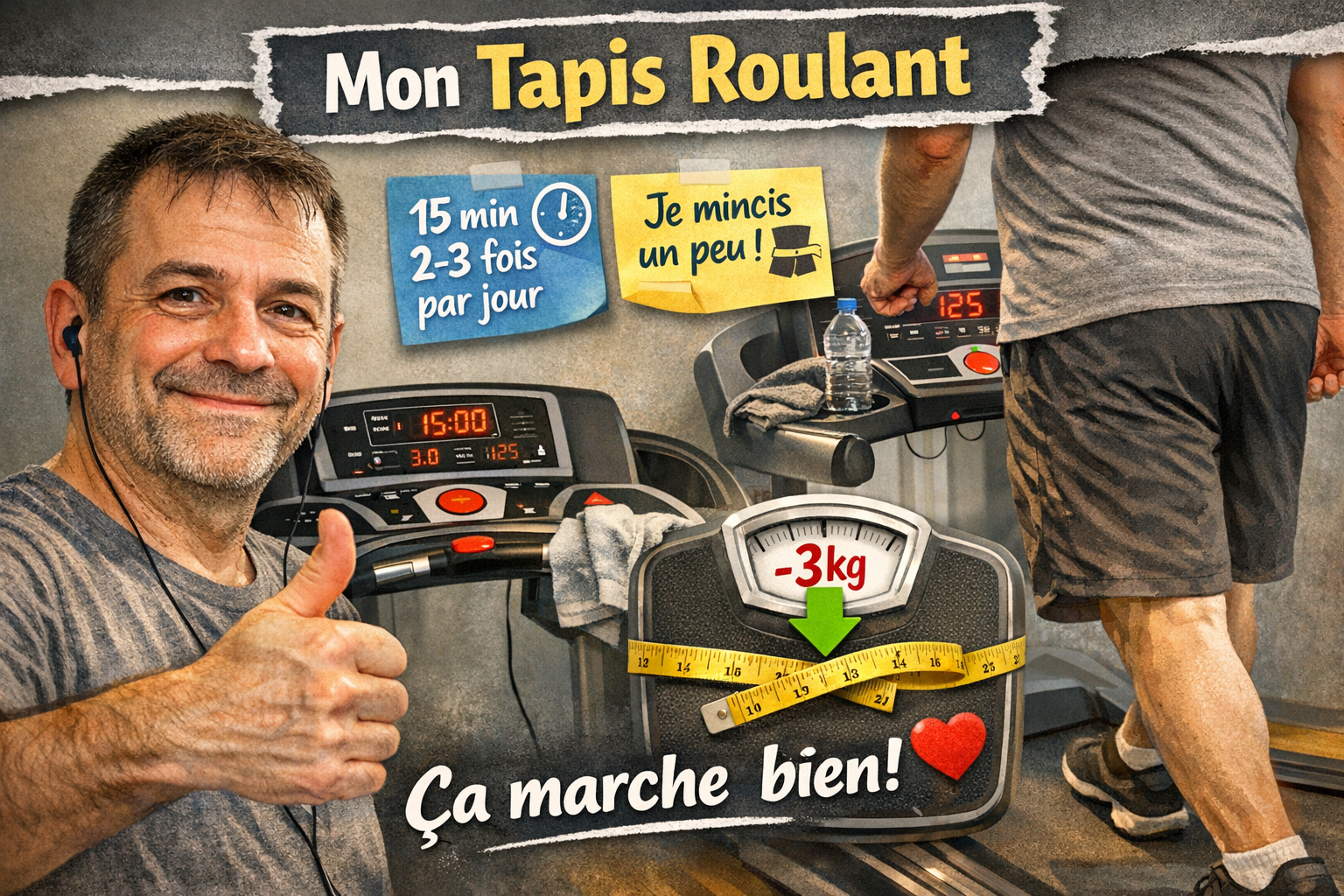 Petit récapitulatif de mon achat de tapis roulant