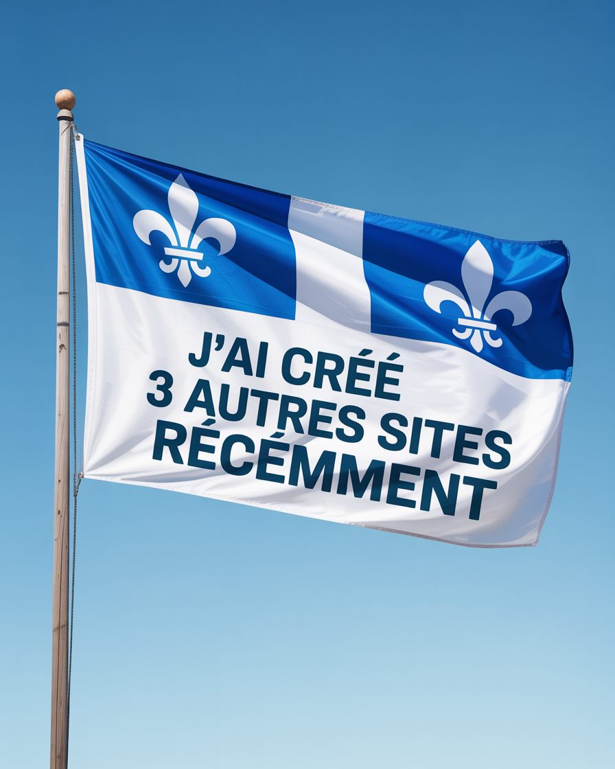 J’ai créé 3 autres sites récemment